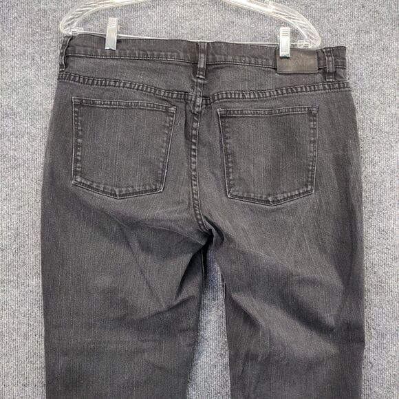 Lauren Jeans Co. Womens Classic Straight Jeans Blac Plus Size 14 Denim 5-Pocket - Picture 6 of 11